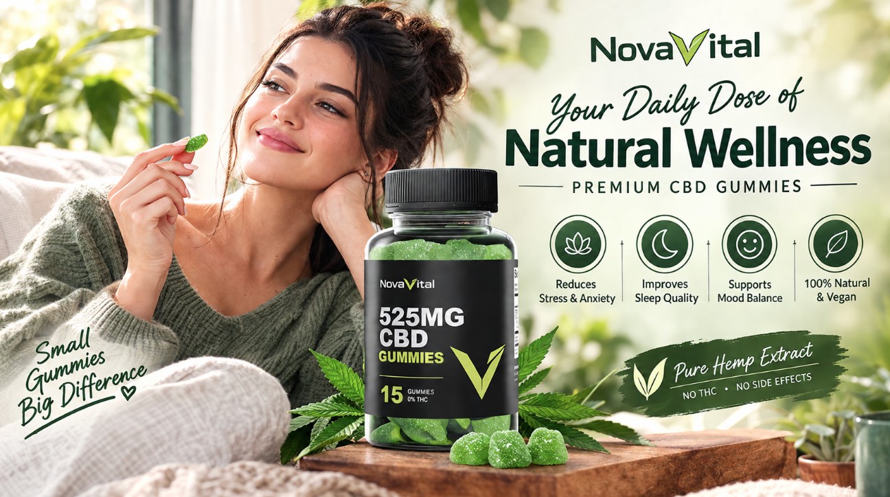 Your daily dose of natural wellness — premium NovaVital CBD gummies